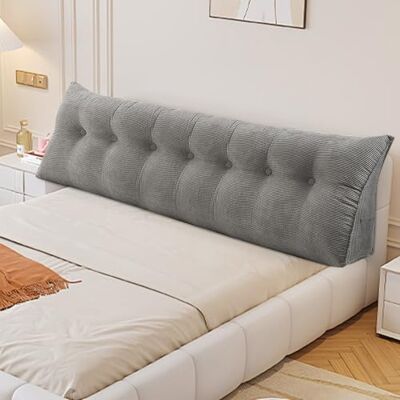 HUOLE Coussin Cale Tête de Lit Coussin de Soutien du Dos Coussin de Lecture Ergonomique Coussins Lombaires de Positionnement du Corps Housse,200 * 50 * 20 cm-un gris HUOLE Coussin Cale Tête de Lit Coussin de Soutien du Dos Coussin de Lecture Ergonomique Coussins Lombaires de Positionnement du Corps Housse,200 * 50 * 20 cm-un gris