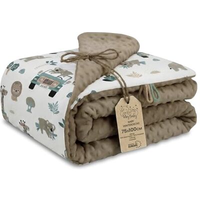 Totsy Baby Couverture bebe naissance d'hiver en tissu peluche 75x100 cm cosy plaid enfant de landau et lits bébé pour emmaillotage ou couvertures d'emmaillotage pour garçons et filles Coton Totsy Baby Couverture bebe naissance d'hiver en tissu peluche 75x100 cm cosy plaid enfant de landau et lits bébé pour emmaillotage ou couvertures d'emmaillotage pour garçons et filles Coton