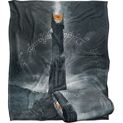 LOGOVISION Couverture Le Seigneur des Anneaux 152 x 127 cm Tour sombre Toucher soyeux Super doux LOGOVISION Couverture Le Seigneur des Anneaux 152 x 127 cm Tour sombre Toucher soyeux Super doux