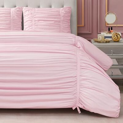 Juicy Couture Parure de lit, polyester, guimauve rose, lit simple/lit simple XL Juicy Couture Parure de lit, polyester, guimauve rose, lit simple/lit simple XL