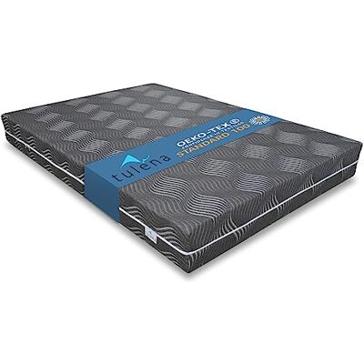 TULENA Housse en viscose avec fermeture éclair pour matelas, 90x200 cm, antracite, 21 cm, parfaitement adaptée, hypoallergénique, lavable, certifiée Öko-Tex TULENA Housse en viscose avec fermeture éclair pour matelas, 90x200 cm, antracite, 21 cm, parfaitement adaptée, hypoallergénique, lavable, certifiée Öko-Tex