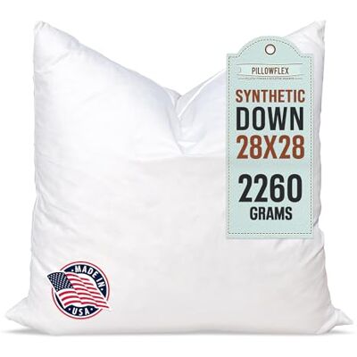Pillowflex Coussins en duvet synthétique pour couvre-oreillers Aka Fausse alternative 70 cm x 70 cm Pillowflex Coussins en duvet synthétique pour couvre-oreillers Aka Fausse alternative 70 cm x 70 cm
