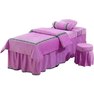 XPJYUA Parure de lit 4 pièces pour salon de beauté Couvre-lit épais et spa de massage (12, drap plat_70 x 190 cm) XPJYUA Parure de lit 4 pièces pour salon de beauté Couvre-lit épais et spa de massage (12, drap plat_70 x 190 cm)