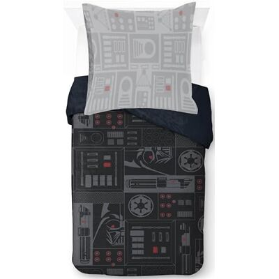 Jay Franco Star Wars Dark Vador Empire Parure de lit pour enfant avec taie d'oreiller Housse de couette UNIQUEMENT (rembourrage non inclus) Noir 2 pièces Lit simple Jay Franco Star Wars Dark Vador Empire Parure de lit pour enfant avec taie d'oreiller Housse de couette UNIQUEMENT (rembourrage non inclus) Noir 2 pièces Lit simple