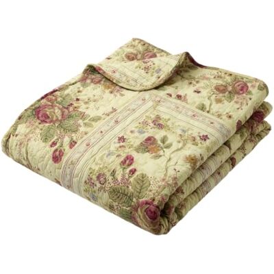 Greenland Home Rose Antique - Housse de Couette Florale - 100% Coton - 127x152.4cm Greenland Home Rose Antique - Housse de Couette Florale - 100% Coton - 127x152.4cm
