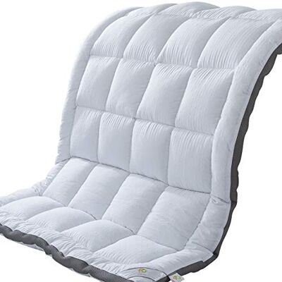 SUFUEE Surmatelas pour lit simple et protège-matelas – Dessus d'oreiller alternatif en duvet de luxe de qualité – Housse de matelas extra épaisse de 5,1 cm (99,1 x 190,5 cm) SUFUEE Surmatelas pour lit simple et protège-matelas – Dessus d'oreiller alternatif en duvet de luxe de qualité – Housse de matelas extra épaisse de 5,1 cm (99,1 x 190,5 cm)