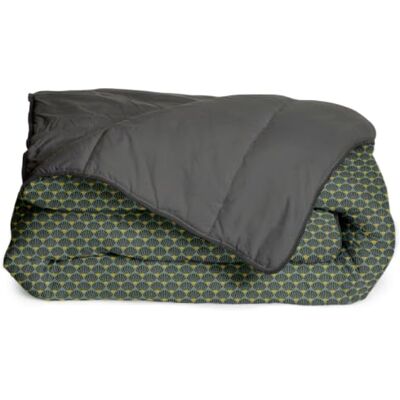 Bleu Calin Couette Chaude Imprimée 2 Personnes Kylie, Polyester, Vert/Gris, 220 x 240 cm Bleu Calin Couette Chaude Imprimée 2 Personnes Kylie, Polyester, Vert/Gris, 220 x 240 cm