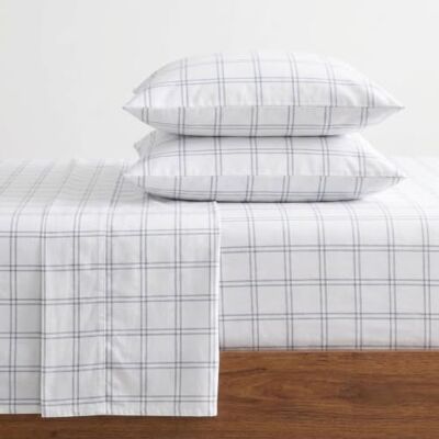 Eddie Bauer Home Flannel Collection Parure de lit en coton, pré-rétréci et brossé pour plus de douceur, de confort et de confort, pour très grand lit, carreaux Westridge Eddie Bauer Home Flannel Collection Parure de lit en coton, pré-rétréci et brossé pour plus de douceur, de confort et de confort, pour très grand lit, carreaux Westridge