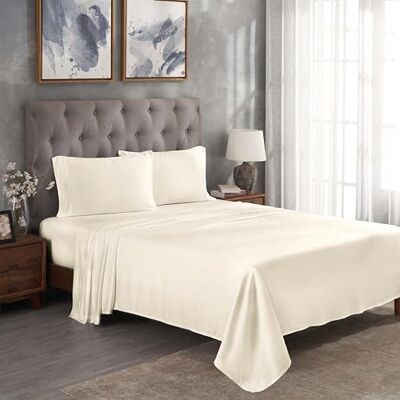 Superior Home City Parure de lit Ivoire King size Superior Home City Parure de lit Ivoire King size