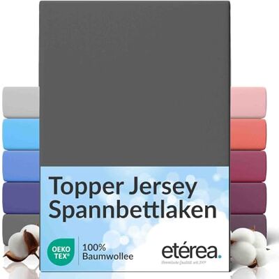 etérea Himmlische Qualität etérea Jersey Topper drap housse 180x200-200x200 cm Anthracite Epaisseur 5-10 cm 100% coton Oekotex drap-housse matelas Lit housse de couette draps-de-lit 180x200cm 200x200cm Gris etérea Himmlische Qualität etérea Jersey Topper drap housse 180x200-200x200 cm Anthracite Epaisseur 5-10 cm 100% coton Oekotex drap-housse matelas Lit housse de couette draps-de-lit 180x200cm 200x200cm Gris