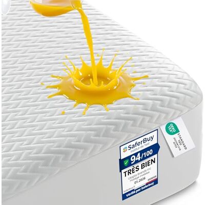 Utopia Bedding Protège-Matelas Imperméable (160 x 190 x 30 cm) Tissu 3D Air Soft Haut de Gamme à Motif Zigzag, Housse de Matelas Respirante, Style ajusté avec Poches Profondes Extensibles Utopia Bedding Protège-Matelas Imperméable (160 x 190 x 30 cm) Tissu 3D Air Soft Haut de Gamme à Motif Zigzag, Housse de Matelas Respirante, Style ajusté avec Poches Profondes Extensibles