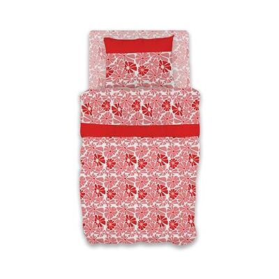 GEMITEX Parure de lit en coton, 100% coton, respirant, sans substances nocives, qualité certifiée standard 100 par OEKO-TEX Confiance au textile, simple, G25/CORAL, conçue en Italie GEMITEX Parure de lit en coton, 100% coton, respirant, sans substances nocives, qualité certifiée standard 100 par OEKO-TEX Confiance au textile, simple, G25/CORAL, conçue en Italie
