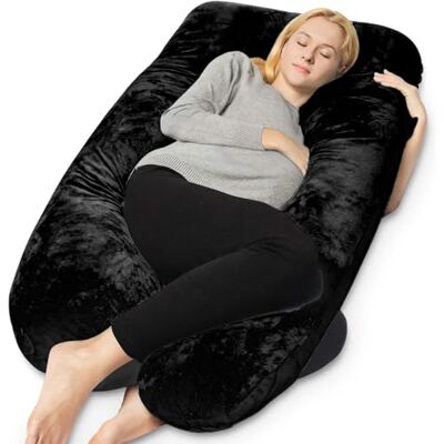 EarKings Coussin de grossesse en forme de U Soutien complet du corps pour un sommeil confortable sur le côté Soulage la pression sur les hanches 140 x 80 cm avec housse amovible et lavable U-Shape EarKings Coussin de grossesse en forme de U Soutien complet du corps pour un sommeil confortable sur le côté Soulage la pression sur les hanches 140 x 80 cm avec housse amovible et lavable U-Shape