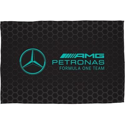Character World Mercedes AMG Petronas Couverture polaire officielle Couvre-lit noir super doux et chaud, motif Formule 1 Parfait pour la chambre, le camping et les soirées pyjama 100 x 150 cm Character World Mercedes AMG Petronas Couverture polaire officielle Couvre-lit noir super doux et chaud, motif Formule 1 Parfait pour la chambre, le camping et les soirées pyjama 100 x 150 cm