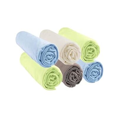 Easy dort Drap housse 40x80 40x90 Bambou OCÉAN (Lot de 6) Easy dort Drap housse 40x80 40x90 Bambou OCÉAN (Lot de 6)