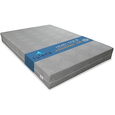 TULENA Housse en viscose avec fermeture éclair pour matelas, 160x200 cm, gris, 15 cm, parfaitement adaptée, hypoallergénique, lavable, certifiée Öko-Tex TULENA Housse en viscose avec fermeture éclair pour matelas, 160x200 cm, gris, 15 cm, parfaitement adaptée, hypoallergénique, lavable, certifiée Öko-Tex