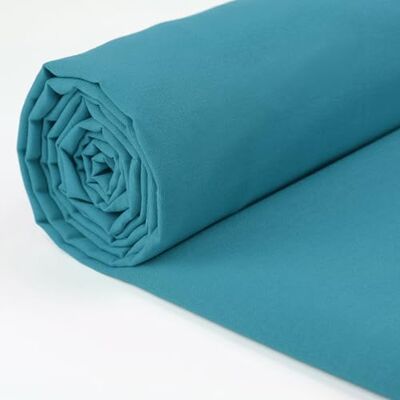A-Express Tissu 100 % coton – 150 cm de large – Tissu en coton uni au mètre – Idéal pour matelassage, couture, dressmaking, doublures de rideaux, totes, literie, taies d'oreiller, bleu sarcelle, 1 A-Express Tissu 100 % coton – 150 cm de large – Tissu en coton uni au mètre – Idéal pour matelassage, couture, dressmaking, doublures de rideaux, totes, literie, taies d'oreiller, bleu sarcelle, 1