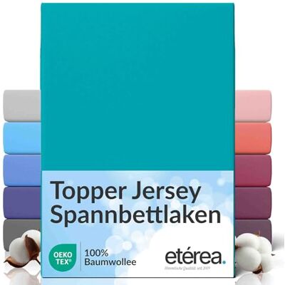 etérea Himmlische Qualität etérea Jersey Topper drap housse 180x200-200x200 cm Océan Epaisseur 5-10 cm 100% coton Oekotex drap-housse matelas Lit housse de couette draps-de-lit 180x200cm 200x200cm Turquoise etérea Himmlische Qualität etérea Jersey Topper drap housse 180x200-200x200 cm Océan Epaisseur 5-10 cm 100% coton Oekotex drap-housse matelas Lit housse de couette draps-de-lit 180x200cm 200x200cm Turquoise