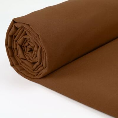 A-Express Tissu 100 % coton 150 cm de large Vendu au mètre Idéal pour matelassage, couture, couture, doublures de rideaux, fourre-tout, literie, taies d'oreiller Marron 1 m A-Express Tissu 100 % coton 150 cm de large Vendu au mètre Idéal pour matelassage, couture, couture, doublures de rideaux, fourre-tout, literie, taies d'oreiller Marron 1 m