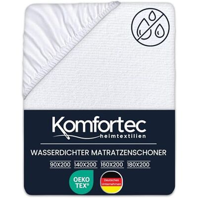 Komfortec Protège-matelas doux 90 x 200 cm Housse de matelas respirante et douce Certifié Oeko-Tex Confortable et durable Komfortec Protège-matelas doux 90 x 200 cm Housse de matelas respirante et douce Certifié Oeko-Tex Confortable et durable