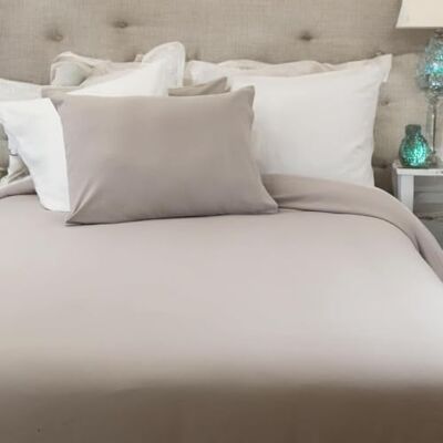 LINANDELLE Drap Plat Coton 57 Fils en Molleton Flanelle TOUDOUX Gris 240x290 LINANDELLE Drap Plat Coton 57 Fils en Molleton Flanelle TOUDOUX Gris 240x290