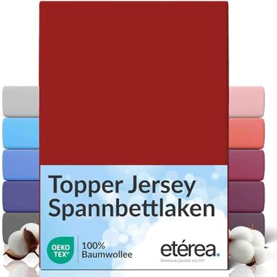 etérea Himmlische Qualität etérea Jersey Topper drap housse 180x200-200x200 cm Cerise Epaisseur 5-10 cm 100% coton Oekotex drap-housse matelas Lit housse de couette draps-de-lit 180x200cm 200x200cm Rouge etérea Himmlische Qualität etérea Jersey Topper drap housse 180x200-200x200 cm Cerise Epaisseur 5-10 cm 100% coton Oekotex drap-housse matelas Lit housse de couette draps-de-lit 180x200cm 200x200cm Rouge