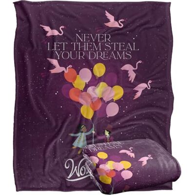LOGOVISION WILLY WONKA AND THE CHOCOLATE FACTORY (2023 Silky Touch Couverture super douce 152 x 127 cm LOGOVISION WILLY WONKA AND THE CHOCOLATE FACTORY (2023 Silky Touch Couverture super douce 152 x 127 cm
