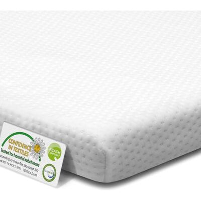 mendale Surmatelas de 80 x 200 cm Tapis en gel à double dureté Tapis en mousse froide de 6 cm de haut en mousse gel confortable avec noyau en mousse confortable Housse amovible mendale Surmatelas de 80 x 200 cm Tapis en gel à double dureté Tapis en mousse froide de 6 cm de haut en mousse gel confortable avec noyau en mousse confortable Housse amovible