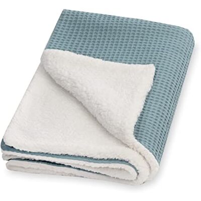 Julius Zöllner Couverture d'hiver en pique gaufré et tissu peluche douillet Taille 70 x 100 cm Fabriqué en Allemagne Pique gaufré 100% coton Certifié Oeko-Tex Standard 100 Greenery Julius Zöllner Couverture d'hiver en pique gaufré et tissu peluche douillet Taille 70 x 100 cm Fabriqué en Allemagne Pique gaufré 100% coton Certifié Oeko-Tex Standard 100 Greenery
