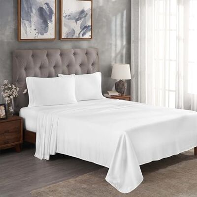 Superior Home City Parure de lit Blanc Double Superior Home City Parure de lit Blanc Double