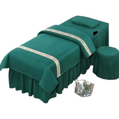 ATEUXOL Coussin pour chaise longue cosmétique 4 pièces Parure de lit pour salon de beauté Spa de massage Parure de lit épaisse Couvre-lit Taie d'oreiller de massage Parure de lit (2, 180 x 60) ATEUXOL Coussin pour chaise longue cosmétique 4 pièces Parure de lit pour salon de beauté Spa de massage Parure de lit épaisse Couvre-lit Taie d'oreiller de massage Parure de lit (2, 180 x 60)