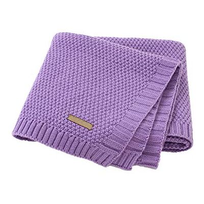 Odot Couverture en Tricot Pour Bébé Garçon filles, Simple Ultra Douce et Moelleuse Gigoteuse d?Emmaillotage Carré Poussettes ou Lits Bébé Housse de Parure de lit (80x100cm,Violet) Odot Couverture en Tricot Pour Bébé Garçon filles, Simple Ultra Douce et Moelleuse Gigoteuse d?Emmaillotage Carré Poussettes ou Lits Bébé Housse de Parure de lit (80x100cm,Violet)