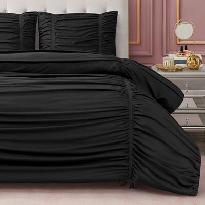 Juicy Couture Parure de lit, polyester, noir, très grand lit Juicy Couture Parure de lit, polyester, noir, très grand lit