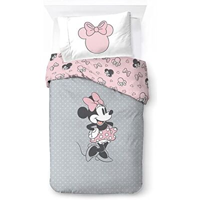 Jay Franco Disney Minnie Mouse Unique en son genre, Parure de lit enfant 140x200 cm, 100% Coton, lit 1 personne Comprend housse de couette & taie d'oreiller Convient aux lits de 90x190cm à 90x200cm Jay Franco Disney Minnie Mouse Unique en son genre, Parure de lit enfant 140x200 cm, 100% Coton, lit 1 personne Comprend housse de couette & taie d'oreiller Convient aux lits de 90x190cm à 90x200cm