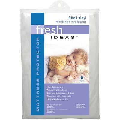 Fresh Ideas Levinsohn Protège-matelas imperméable 100% vinyle hypoallergénique pour lit simple Fresh Ideas Levinsohn Protège-matelas imperméable 100% vinyle hypoallergénique pour lit simple
