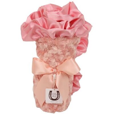 Max Daniel Designs Max Daniel Couvre-lit en satin et boutons de rose pour bébé (corail) Max Daniel Designs Max Daniel Couvre-lit en satin et boutons de rose pour bébé (corail)