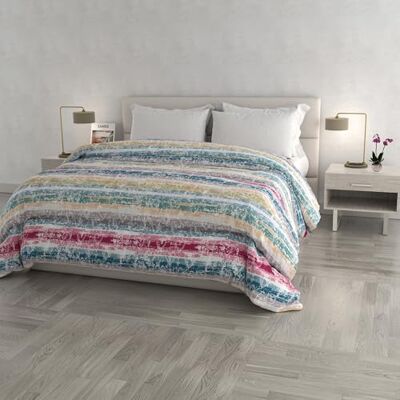 Italian Bed Linen Love Lines Couvre-lit d'hiver imprimé « Fashion », rembourrage en polyester, 260 x 260 cm Italian Bed Linen Love Lines Couvre-lit d'hiver imprimé « Fashion », rembourrage en polyester, 260 x 260 cm