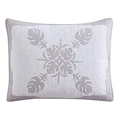 Tommy Bahama Molokai Collection Taie d'oreiller – 100% coton, literie douce et respirante avec fermeture à enveloppe, pré-lavée pour plus de douceur, standard, gris Tommy Bahama Molokai Collection Taie d'oreiller – 100% coton, literie douce et respirante avec fermeture à enveloppe, pré-lavée pour plus de douceur, standard, gris