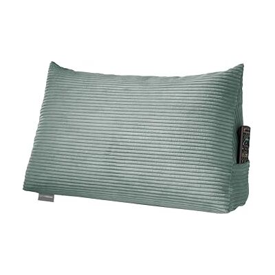 Traumnacht Cozy Coussin de dossier, coussin de lecture, 70 x 40 cm, turquoise, housse amovible et lavable en velours côtelé, poche latérale pratique, certifié Öko-Tex, fabriqué selon les normes de Traumnacht Cozy Coussin de dossier, coussin de lecture, 70 x 40 cm, turquoise, housse amovible et lavable en velours côtelé, poche latérale pratique, certifié Öko-Tex, fabriqué selon les normes de