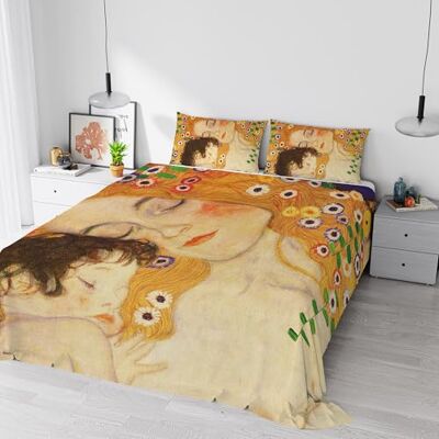 Italian Bed Linen Parure de lit impression numérique rêve d'auteur, couverture totale, fabriquée en Italie, double, 50 Italian Bed Linen Parure de lit impression numérique rêve d'auteur, couverture totale, fabriquée en Italie, double, 50