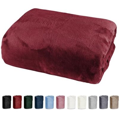 heimtexland ® Drap-housse, toucher cashmere, type585, peluche Teddy, 150 x 200 cm, bordeaux heimtexland ® Drap-housse, toucher cashmere, type585, peluche Teddy, 150 x 200 cm, bordeaux
