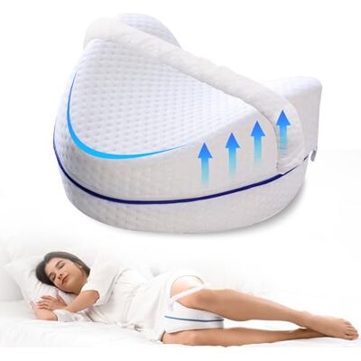 YOOSI Coussin de Jambe, coussins relève-jambes avec mousse à mémoire de forme, oreiller pour dormir sur le côté, avec Housse Amovible et Lavable YOOSI Coussin de Jambe, coussins relève-jambes avec mousse à mémoire de forme, oreiller pour dormir sur le côté, avec Housse Amovible et Lavable