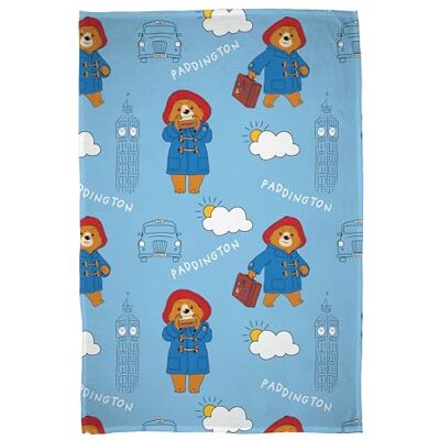 Character World Couverture polaire sous licence officielle Paddington Bear Design Skyline London Couverture super douce et chaude Parfaite pour les chambres d'enfants, le camping et les soirées pyjama Taille Character World Couverture polaire sous licence officielle Paddington Bear Design Skyline London Couverture super douce et chaude Parfaite pour les chambres d'enfants, le camping et les soirées pyjama Taille