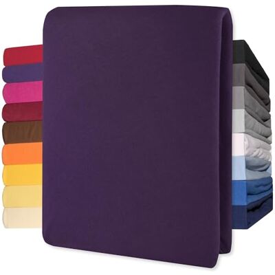 CelinaTex Lucina Drap-Housse Coton 200x200-200x220 cm Lilas CelinaTex Lucina Drap-Housse Coton 200x200-200x220 cm Lilas