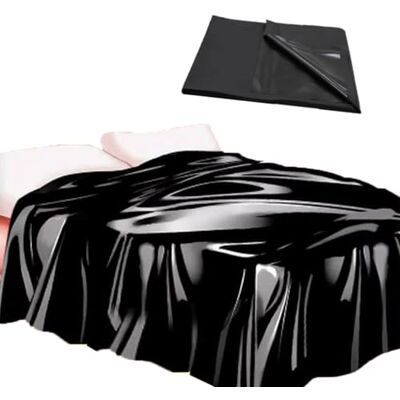 Lecxin Couvre-lit imperméable en PVC, Protection du Drap Contre l'eau Qui mouille Le Matelas, Pliable, Noir Lecxin Couvre-lit imperméable en PVC, Protection du Drap Contre l'eau Qui mouille Le Matelas, Pliable, Noir