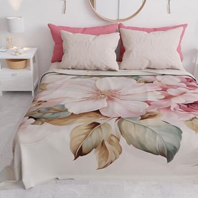 PETTI Artigiani Italiani Couvre-lit une place et demie printemps-été, couverture légère une place et demie, draps couvre-lit, Provence 100% fabriqué en Italie PETTI Artigiani Italiani Couvre-lit une place et demie printemps-été, couverture légère une place et demie, draps couvre-lit, Provence 100% fabriqué en Italie