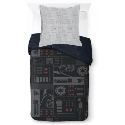 Jay Franco Star Wars Dark Vador Empire Parure de lit pour enfant avec taie d'oreiller Housse de couette UNIQUEMENT (rembourrage non inclus) Noir 2 pièces Lit simple Jay Franco Star Wars Dark Vador Empire Parure de lit pour enfant avec taie d'oreiller Housse de couette UNIQUEMENT (rembourrage non inclus) Noir 2 pièces Lit simple
