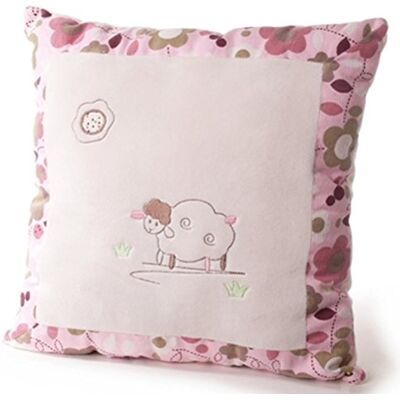 Teddys Rothenburg Inware 7969 Oreiller Câlin Mouton Sweety, crème/rose, 35 x 35 cm Teddys Rothenburg Inware 7969 Oreiller Câlin Mouton Sweety, crème/rose, 35 x 35 cm