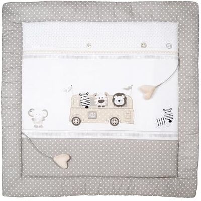 roba Parure de Lit Bébé Réversible Safaribus 2 Pièces 100% Coton Housse de Couette 80 x 80 cm + Taie d'Oreiller 40 x 35 cm Imprimée Safari des Animaux roba Parure de Lit Bébé Réversible Safaribus 2 Pièces 100% Coton Housse de Couette 80 x 80 cm + Taie d'Oreiller 40 x 35 cm Imprimée Safari des Animaux