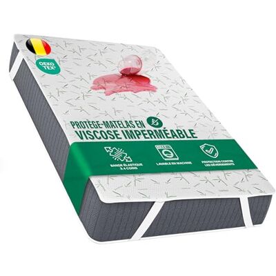 Utopia Bedding Protège Matelas 150 x 200 x 30 cm Imperméable, Viscose Douce, 4 Coins Elastiques, Certifié Oeko TEX, Alèse Drap Housse, Matelas Couvre, Respirant Utopia Bedding Protège Matelas 150 x 200 x 30 cm Imperméable, Viscose Douce, 4 Coins Elastiques, Certifié Oeko TEX, Alèse Drap Housse, Matelas Couvre, Respirant